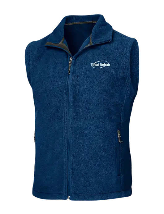 Navy Fleece Vest w/Total Rehab Logo
