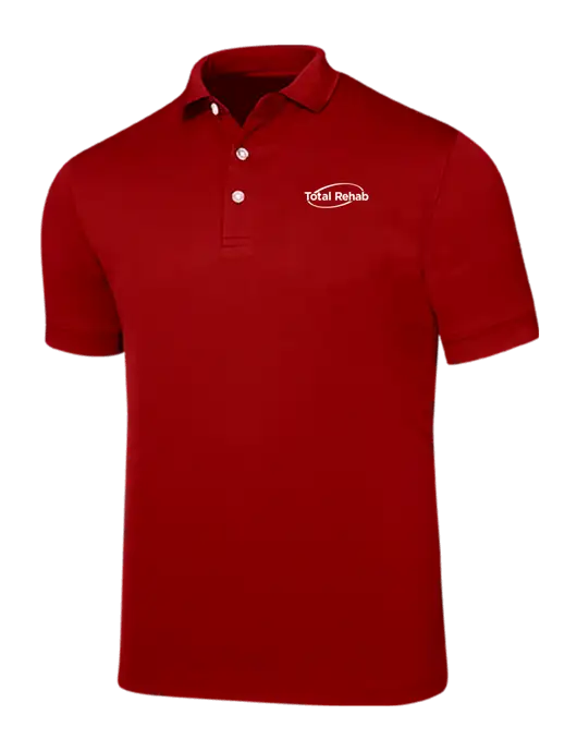 Callaway Ottoman Red Polo w/Total Rehab Logo