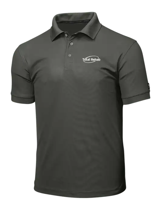 OGIO Medium Grey Caliber 2.0 Polo w/Total Rehab Logo
