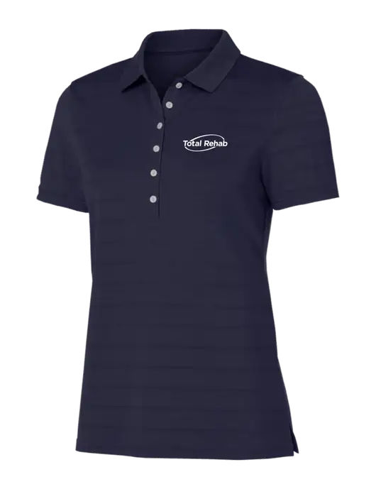 Callaway Womens Navy Ventilated Polo w/Total Rehab Logo
