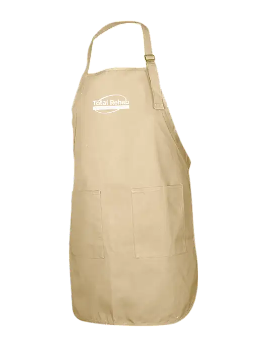 Full-Length Stone Apron With Pockets w/Total Rehab Logo