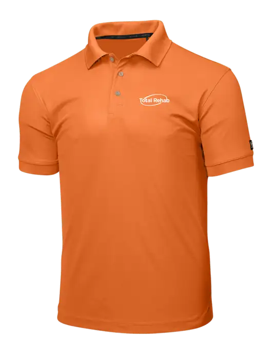 OGIO Orange Caliber 2.0 Polo w/Total Rehab Logo