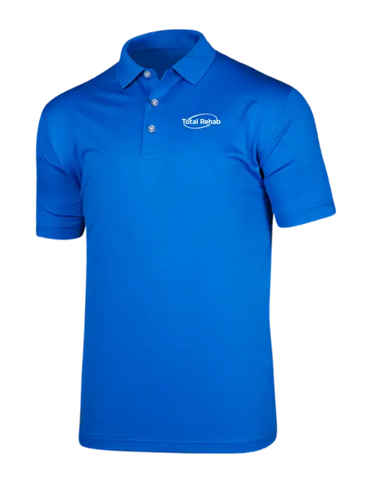 Callaway Vibrant Royal Blue Ventilated Polo w/Total Rehab Logo
