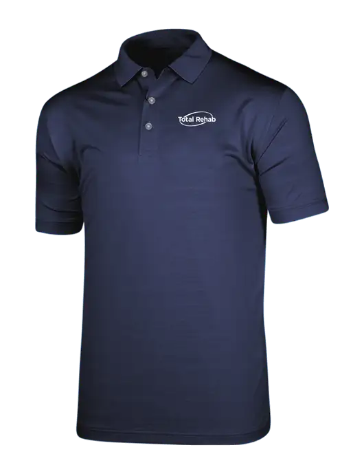 Callaway Vibrant Navy Ventilated Polo w/Total Rehab Logo