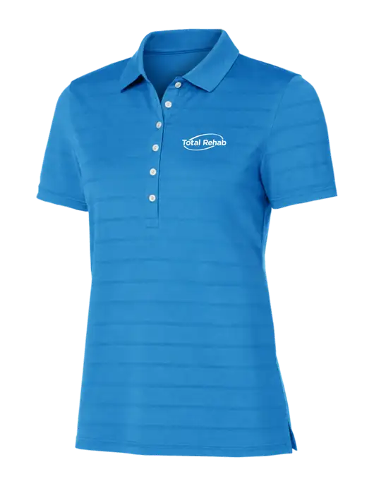 Callaway Womens Royal Blue Ventilated Polo w/Total Rehab Logo