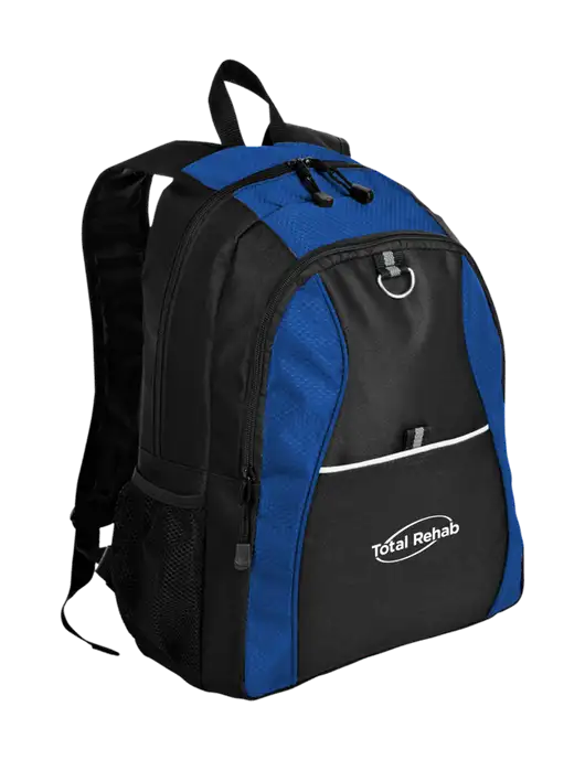Honeycomb Twilight Blue/Black Backpack w/Total Rehab Logo