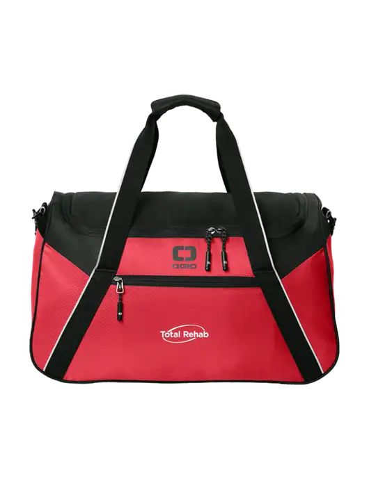 OGIO Red/Black Inception Duffel w/Total Rehab Logo