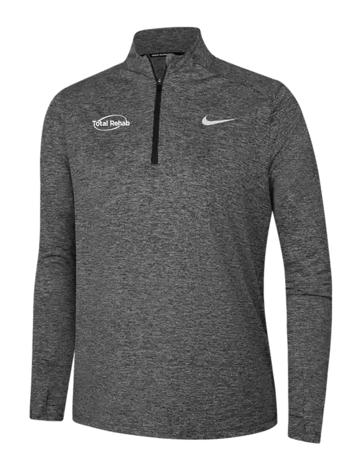 Nike Black Heather Womens Dri-FIT Element 1/2-Zip Pullover w/Total Rehab Logo