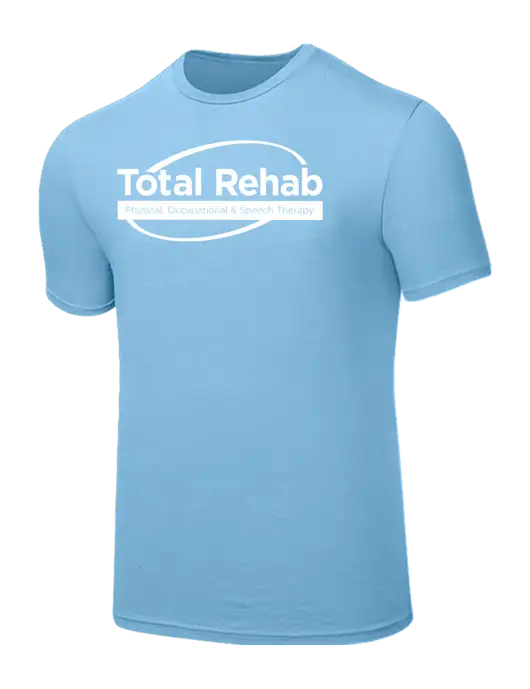 Seriously Soft Light Blue T-Shirt w/Total Rehab Logo