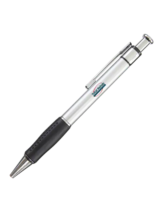 Malta Silver Pen - Black Ink w/Total Rehab Logo