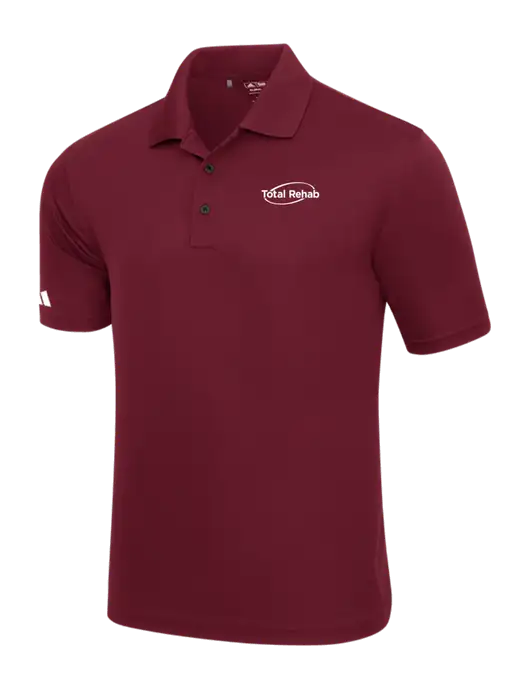 Adidas Maroon Basic Sport Polo w/Total Rehab Logo