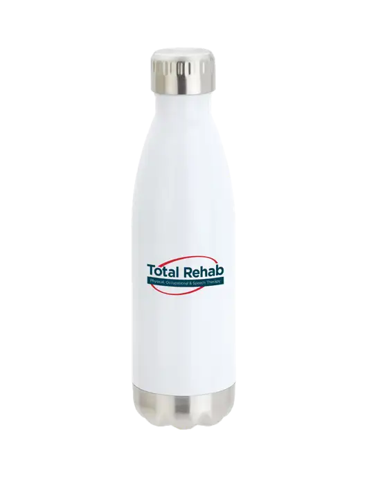 City Go White 17 oz Insulated Bottle w/Total Rehab Logo