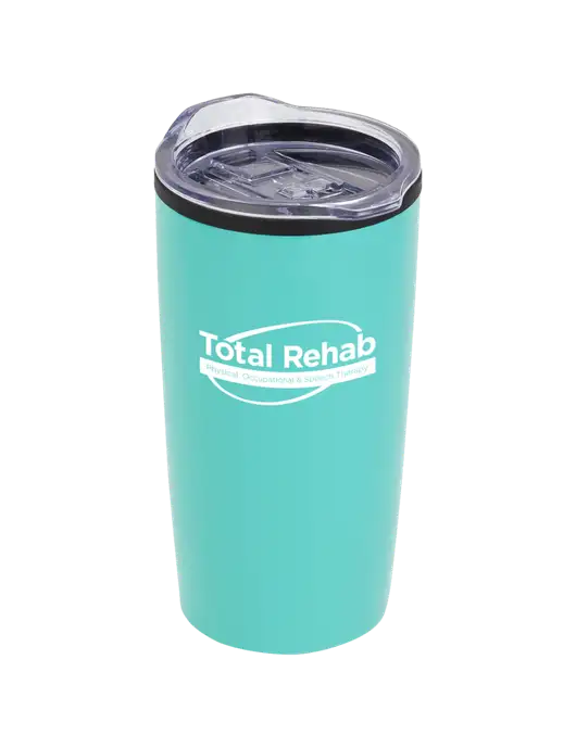 Olympus Teal 20 oz Tumbler w/Total Rehab Logo