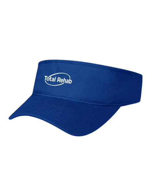 Royal Cap Visor w/Total Rehab Logo