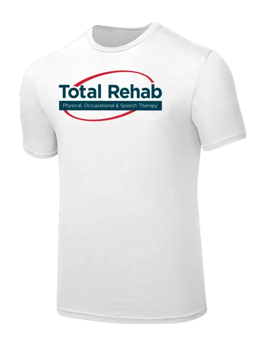 Seriously Soft White T-Shirt w/Total Rehab Logo