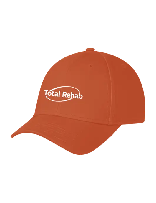 Burnt Orange Structured Cap Hook & Loop w/Total Rehab Logo