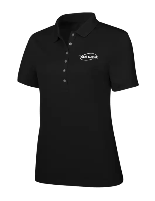 Callaway Womens Ottoman Black Polo w/Total Rehab Logo