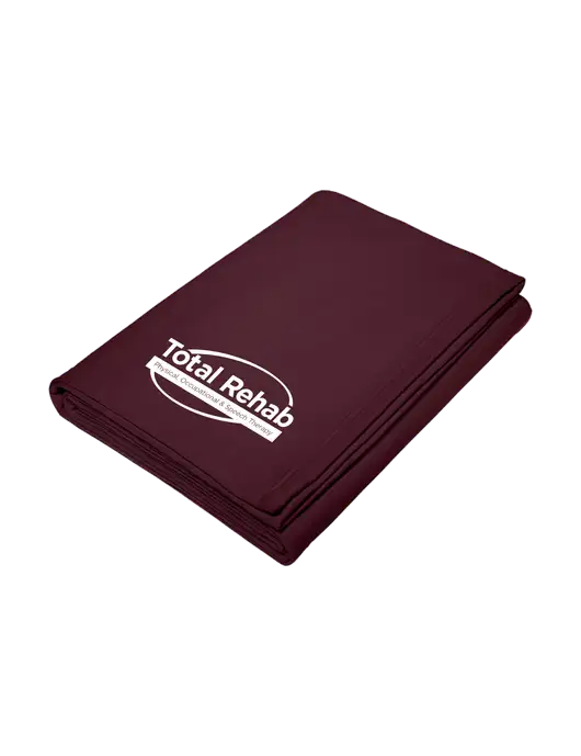Core Maroon Fleece Sweatshirt Blanket w/Total Rehab Logo