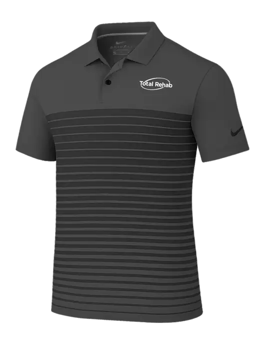 Nike Dark Grey Dri-FIT Vapor Block Polo w/Total Rehab Logo
