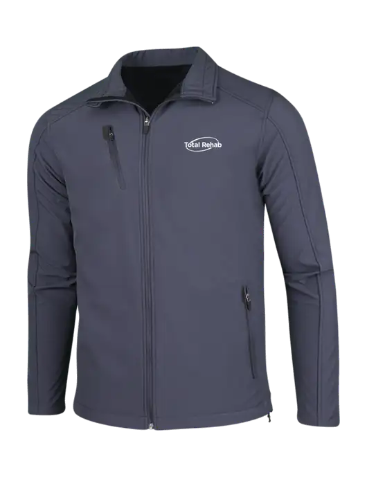 Dark Grey Welded Softshell Jacket w/Total Rehab Logo