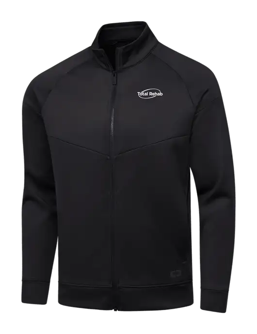 OGIO Black Endurance Modern Performance Full-Zip w/Total Rehab Logo