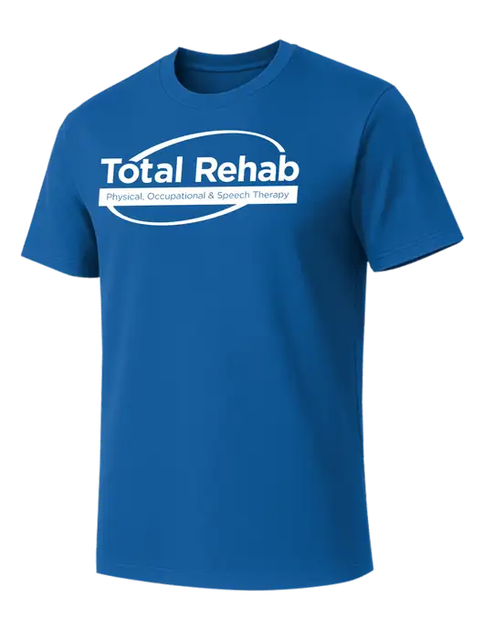 Allmade Royal Blue Organic Cotton Tee w/Total Rehab Logo