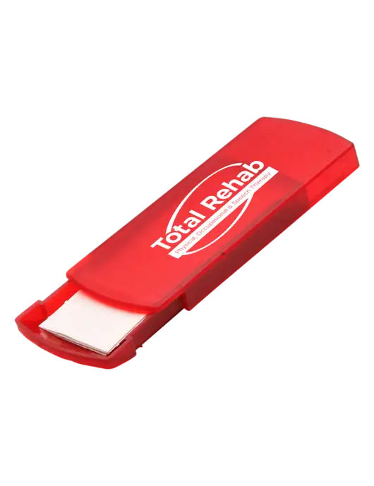 Slide Right Red Bandage Dispenser w/Total Rehab Logo