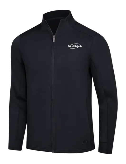 OGIO Black Transcend Full-Zip w/Total Rehab Logo