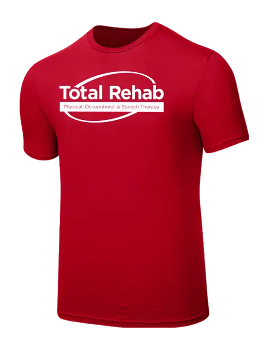 Seriously Soft Red T-Shirt w/Total Rehab Logo