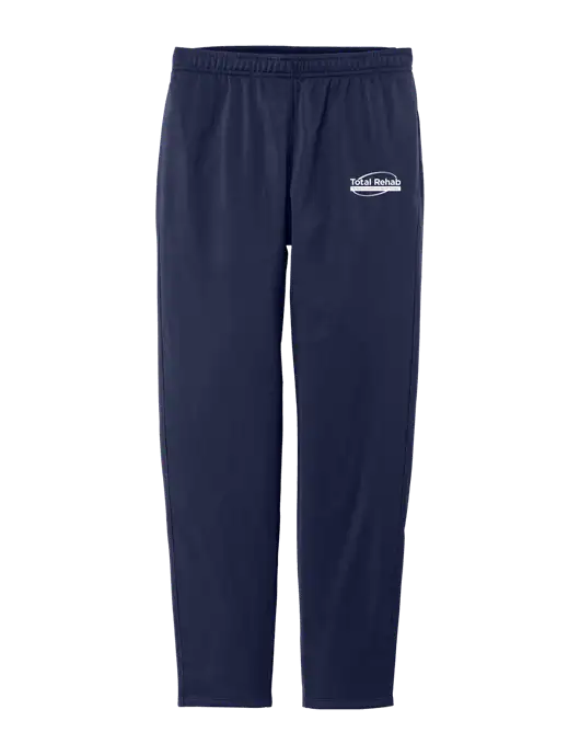 Womens Tricot Navy Track Jogger w/Total Rehab Logo