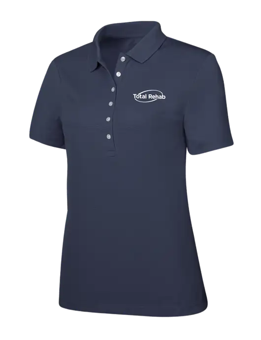 Callaway Womens Ottoman Navy Polo w/Total Rehab Logo