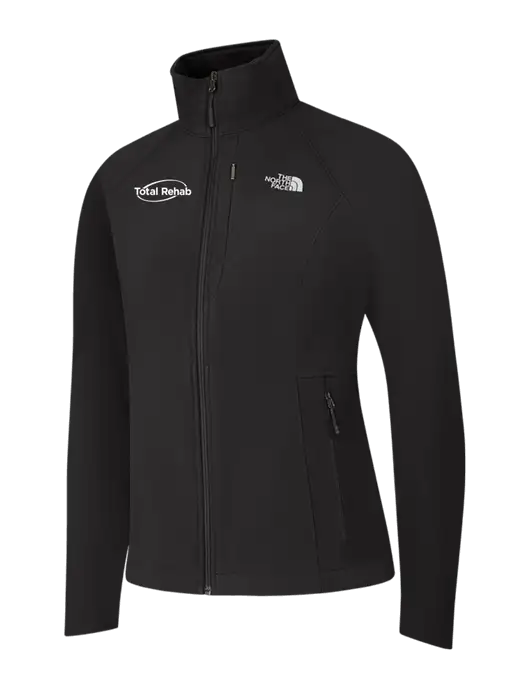 North Face Womens Black Apex Barrier Soft Shell Jacket  w/Total Rehab Logo
