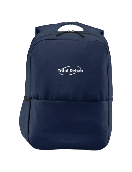 Access Square Laptop River Blue Navy Backpack w/Total Rehab Logo