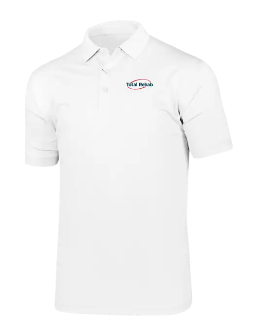 Callaway Vibrant Bright White Ventilated Polo w/Total Rehab Logo