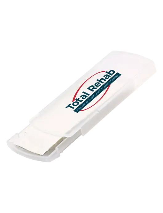 Slide Right Clear Bandage Dispenser w/Total Rehab Logo