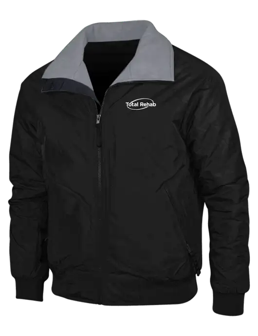 Black/Grey Classic Challenger Jacket w/Total Rehab Logo