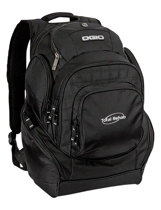 OGIO Black Mastermind Pack w/Total Rehab Logo