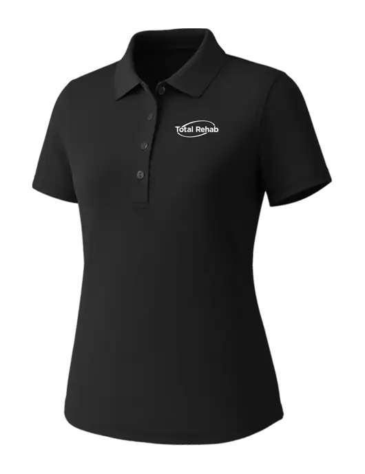 Callaway Womens Core Black Performance Polo w/Total Rehab Logo