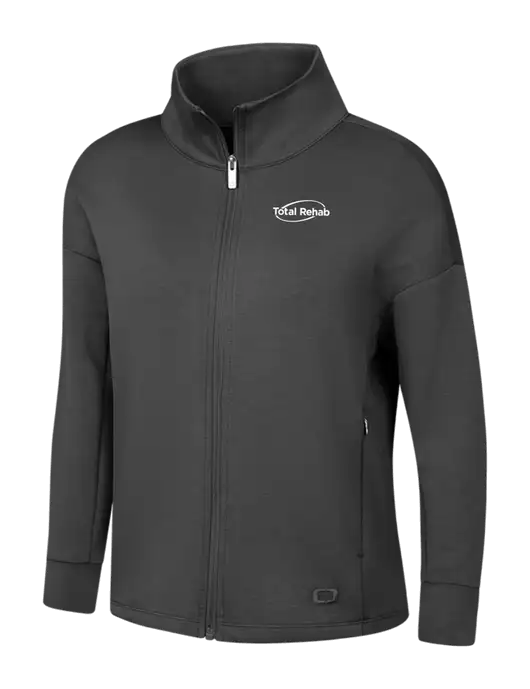 OGIO Womens Dark Grey Transcend Full-Zip w/Total Rehab Logo