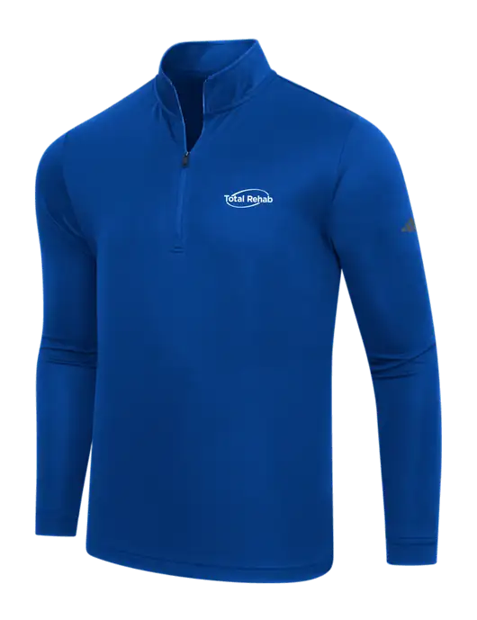 Adidas Royal Lightweight Quarter Zip Pullover w/Total Rehab Logo