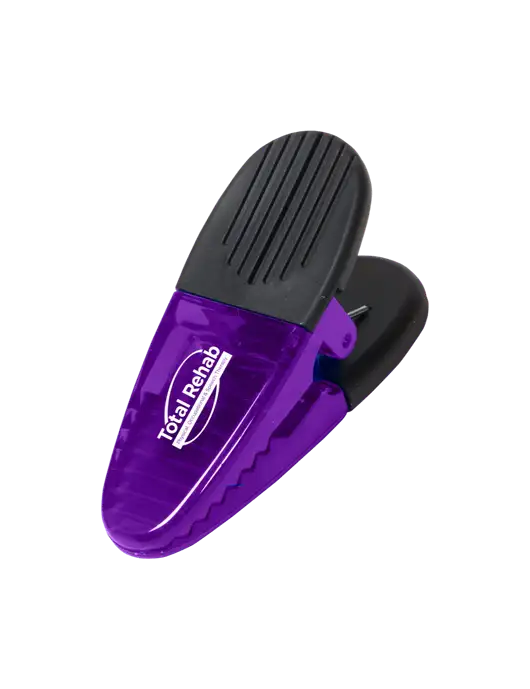 Magnetic Purple Power Clip w/Total Rehab Logo