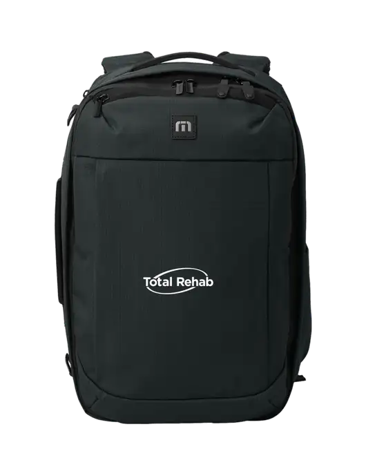 TravisMathew Black Convertible Backpack w/Total Rehab Logo