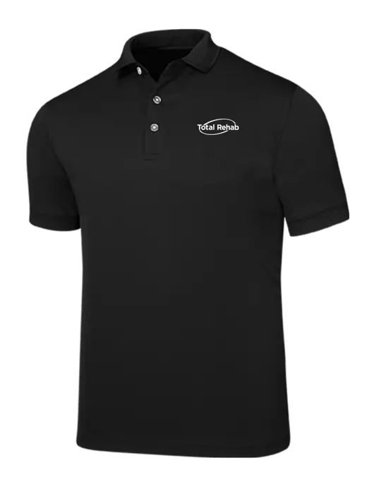 Callaway Ottoman Black Polo w/Total Rehab Logo