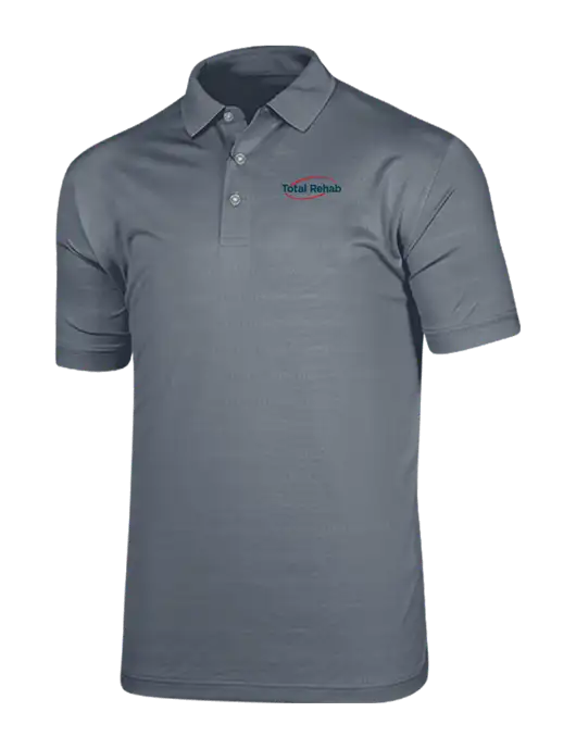 Callaway Vibrant Light Grey Ventilated Polo w/Total Rehab Logo
