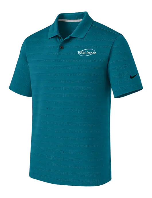 Nike Sapphire Blue Dri-FIT Vapor Jacquard Polo w/Total Rehab Logo