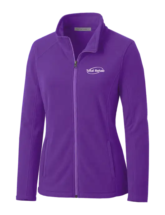 Light Purple Womens Microfleece Jacket w/Total Rehab Logo