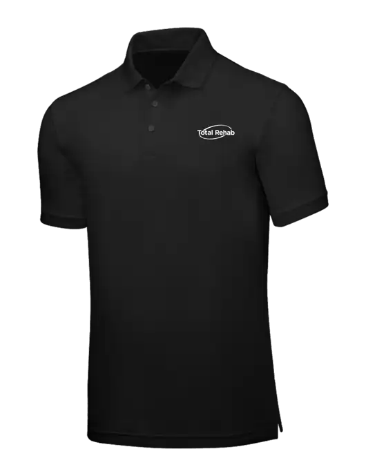 Black Core Classic Pique w/Total Rehab Logo