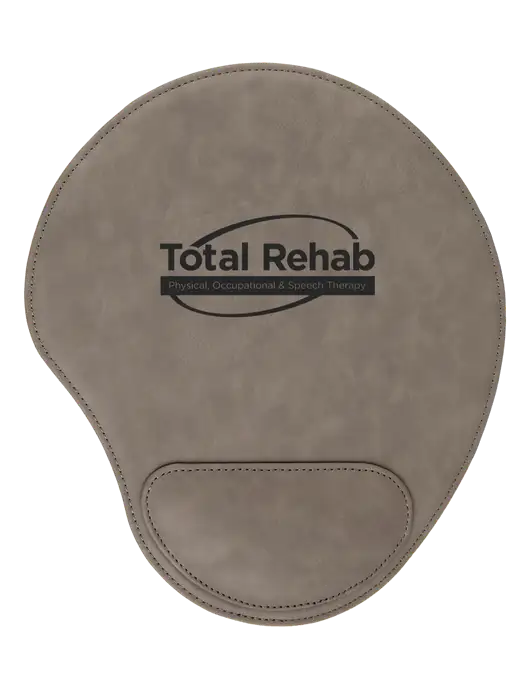 Gray Leatherette Mouse Pad w/Total Rehab Logo