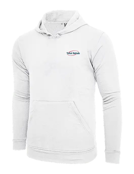 Adidas White Fleece Hooded Sweatshirt w/Total Rehab Logo