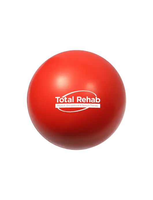 Red Stress Reliever Ball w/Total Rehab Logo